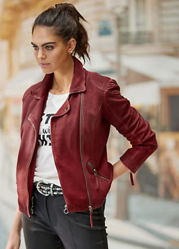 Heine Leather Biker Jacket Kaleidoscope