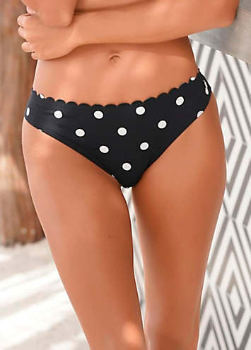 LASCANA Polka Dot Bikini Bottoms Kaleidoscope