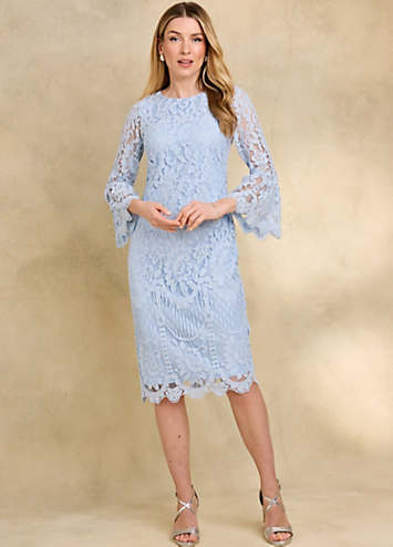 Pale Blue Lace Shift Dress By Kaleidoscope Kaleidoscope