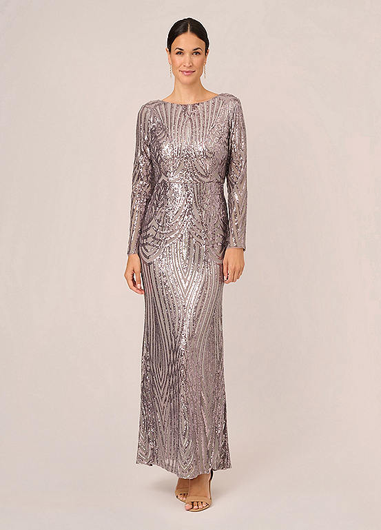 Adrianna Papell Studio Sequin Mermaid Gown Kaleidoscope