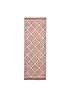 Think Rugs Coral Geometric Runner Kaleidoscope