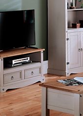 Sierra Grey & Pine Flat Screen TV Unit