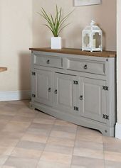 Sierra Grey & Pine Medium Sideboard