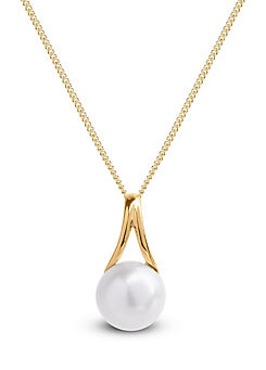9ct Yellow Gold and Pearl Pendant