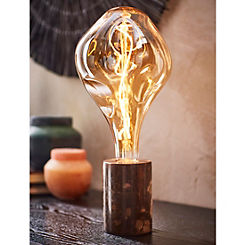 Abigail Ahern Jaja Marble Base Table Lamp with Amber Filament Bulb