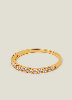 Accessorize 14ct Gold Plated Eternity Band Ring