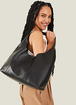 Accessorize Leather Scoop Shoulder Bag