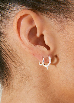 Accessorize Sterling Silver Conch Earrings