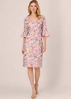 Adrianna Papell Floral Printed Short Dress