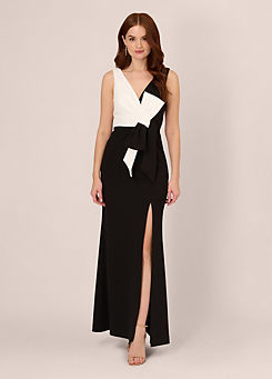 Adrianna Papell Two-Tone Evening Gown