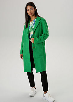 Aniston Boucle Longline Coat