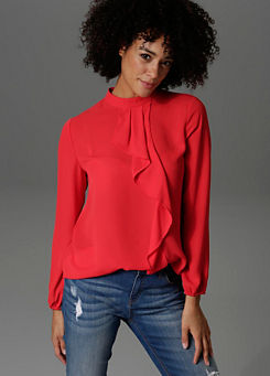 Aniston Casual Flounce Detail Blouse
