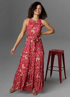 Aniston Floral Print Summer Maxi Dress