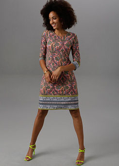 Aniston Selected Printed Tunic Dress