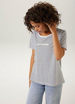 Aniston Striped Short Sleeve T-Shirt