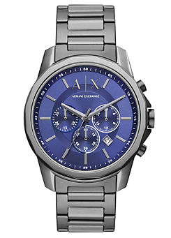 Armani Exchange Mens Chronograph Blue Dial Watch