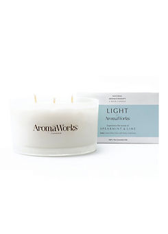 AromaWorks Multiwick Spearmint & Lime Candle