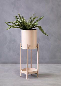 Asher Two Tier Grey Plant Stand