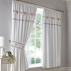Aubrey Embroidered Lined Curtains