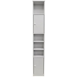 Bathroom Large Tall Tower Storage Cupboard/Cabinet with Shelves