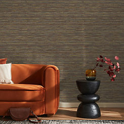 Boutique Chunky Horizontal Weave Textured Wallpaper