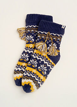 Brakeburn Nordic Knitted Slipper Socks