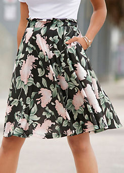 Buffalo Floral Print Summer Skirt
