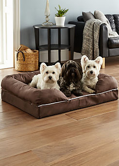 Bunty Brown Cosy Couch - Tough Water Resistant Mattress Dog Bed