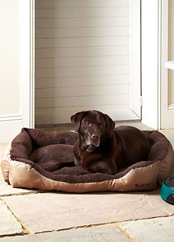 Bunty Cream Deluxe Soft Machine Washable Dog Bed with Fleece Lining