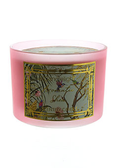 Candlelight Ether Chinoiserie Scent 2 Wick Wax Filled Glass Pot