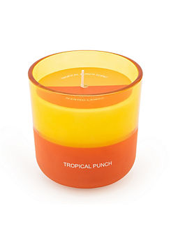 Candlelight Two Tone Brights Orange Tropical Fruity Punch Candle