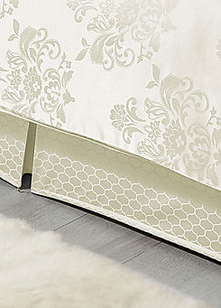 Cascade Home Chatsworth Fitted Platform Valance Sheet - Ivory