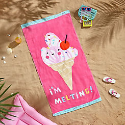 Catherine Lansfield I’m Melting Beach Towel