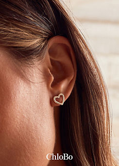 ChloBo Open Heart Stud Earrings