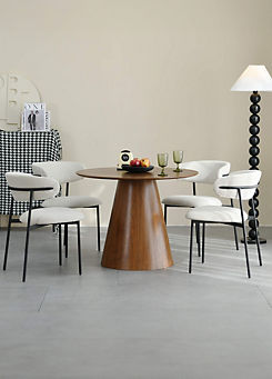 Claremont Round Dining Table & 4 Marisa Chairs