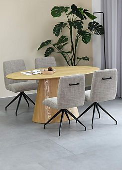 Cleveland Oval Natural Dining Table