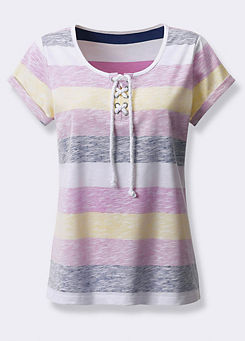 Collection L Marl Striped T-Shirt