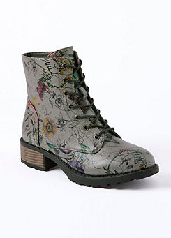 Cotton Traders Multi Floral Boots