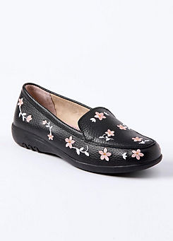 Cotton Traders Multi Leather Embroidered Loafers