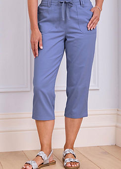 Cotton Traders Wrinkle Free Pull-On Crop Trousers