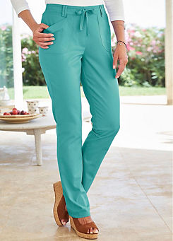 Cotton Traders Wrinkle Free Pull-On Straight Leg Trousers