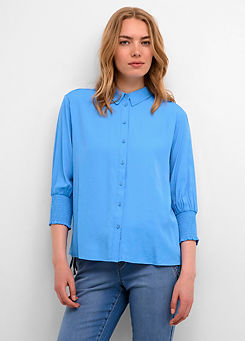 Cream Nola Three-Quarter Sleeve Shirt