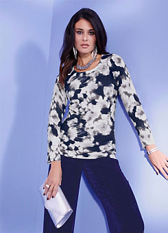 Creation L All-Over Print Long Sleeve Jumper