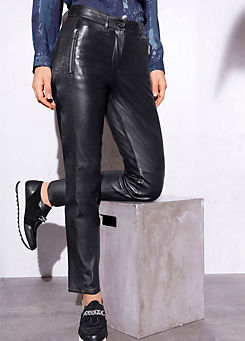 Creation L Lamb Nappa Leather Trousers