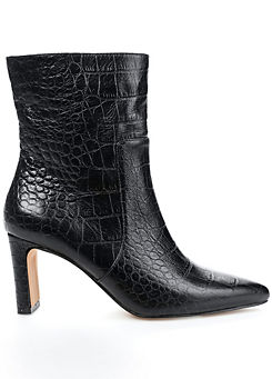 Croco Ankle Boots