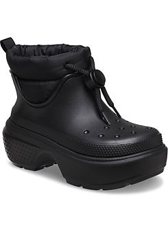Crocs Black Stomp Puff Boots