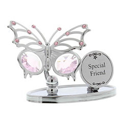 Crystocraft Butterfly ’Special Friend’ Ornament