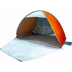 DOOG Pop Up Beach Tent Cabana Family Size With 50+ UPF Sun Protection