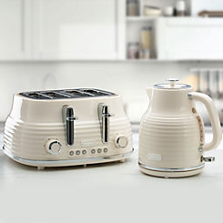 Daewoo Sienna Kettle & 4 Slice Toaster SDA2480 / SDA2483 - Cream