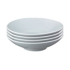 Denby Porcelain Arc Set of 4 Porcelain Pasta Bowls